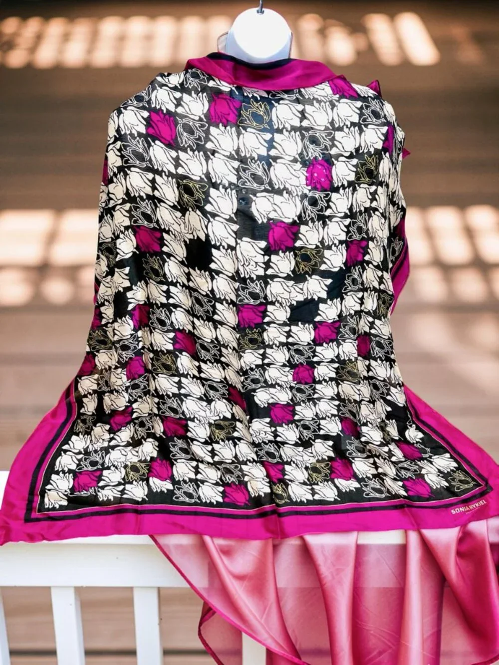 Sonia Rykiel Foulards 100% Silk Scarf Ex-Large 42